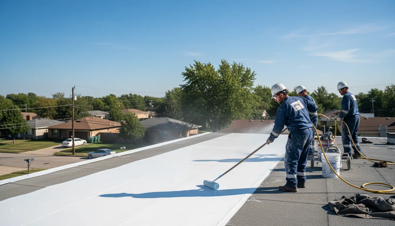 Commercial roof coating in Eastham, MA near me